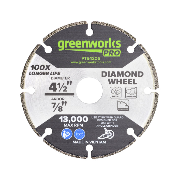1-PC 4-1/2" Metal Cutting Segmented Diamond Wheel