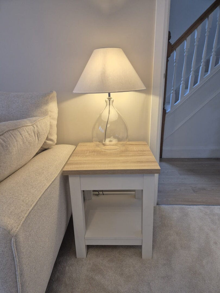 Bampton White Side Table