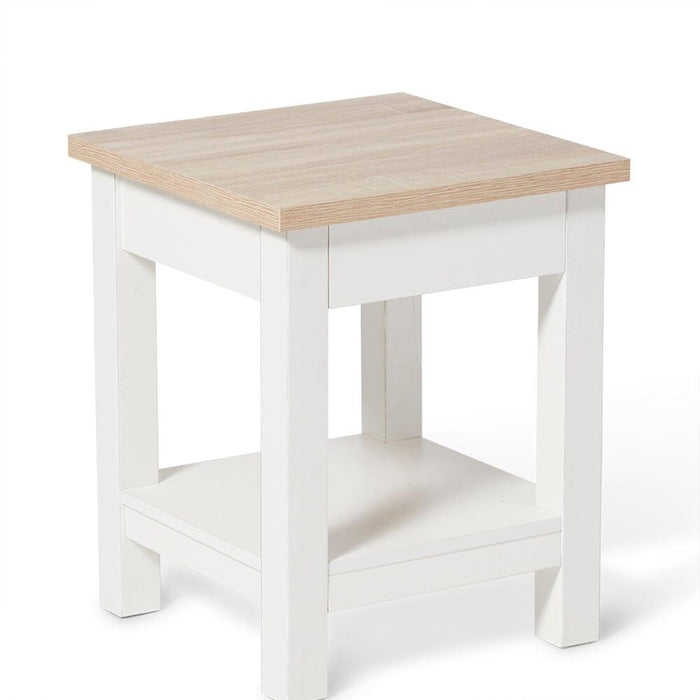 Bampton Alabaster White Side Table - Laura James