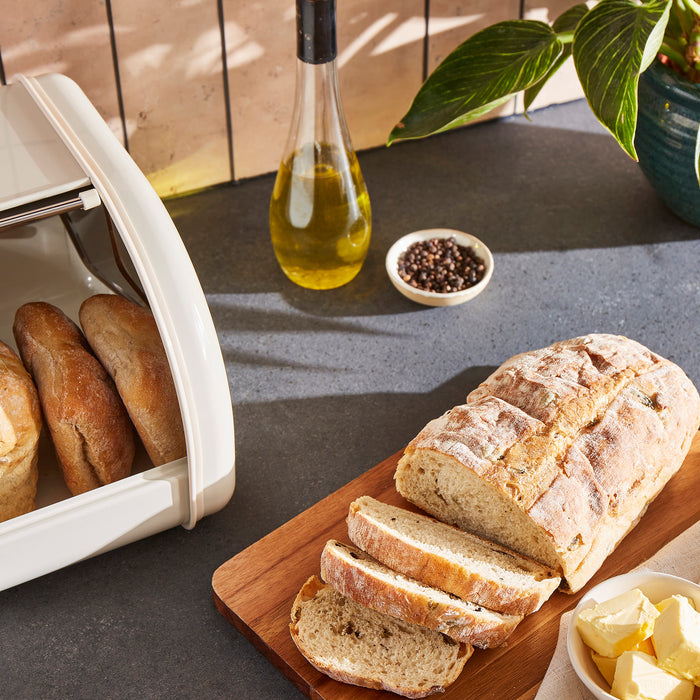 Equip Compact Roll Front Cream Bread Bin