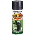 High-Heat Spray Paint, BBQ Flat Black, 12-oz.