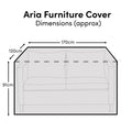 Aria 2-Seater Sofa Raincover - 170x120x91cm