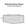 Aria Corner Set Raincover - 225x150x85cm