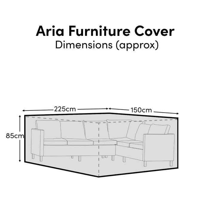 Aria Corner Set Raincover - 225x150x85cm