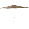 Cappuccino Parasol - 2.7m Round - Laura James