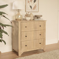 Jade 3 Drawer Chest of Drawers - Chalked Mango Wood - Laura James