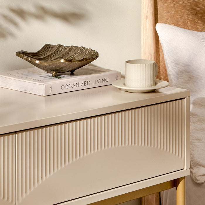 Luella 100cm Dressing Table - Driftwood - Laura James