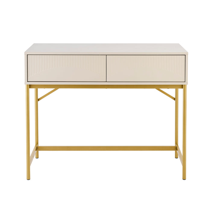 Luella 100cm Dressing Table - Driftwood - Laura James