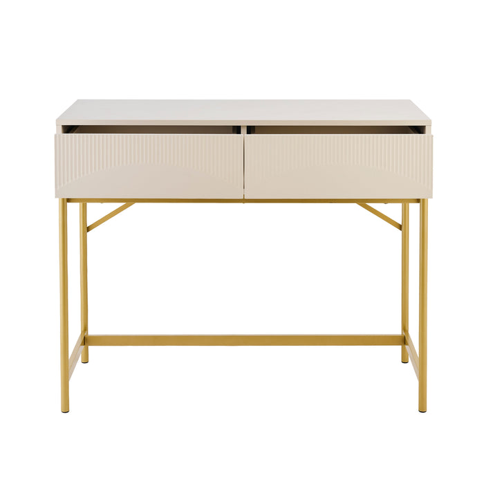 Luella 100cm Dressing Table - Driftwood - Laura James