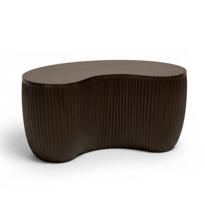 Sohan 61cm Kidney Coffee Table - Lava Black - Laura James
