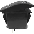Seachoice Contura 20A 12V Black Non-Illuminated Rocker Switch, Mom/Off