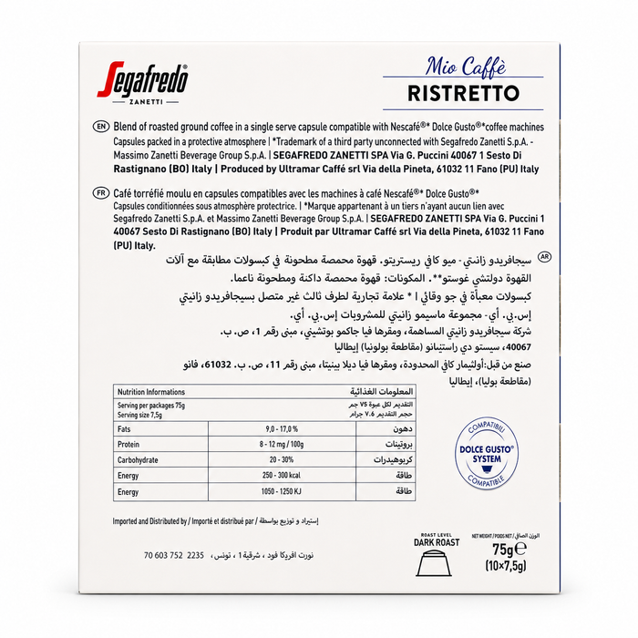 SEGAFREDO MIO Capsule Ristretto - Target Shop