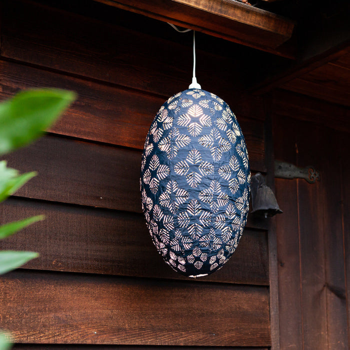 Soji Stella Nova Palm Pod Indoor Outdoor Tyvek Pendant Lamp outdoors