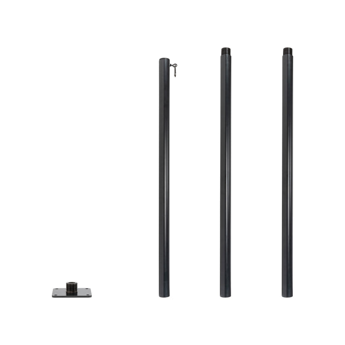 String Light Pole Stand with Mounting Plate - Hang string lights or privacy screening
