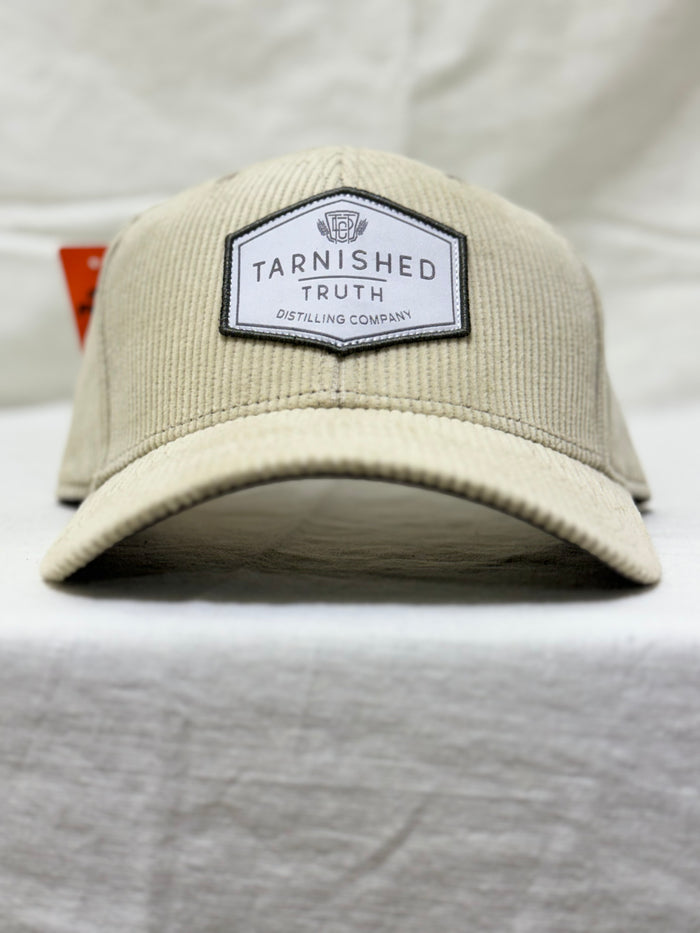 Tarnished Truth Hat - Cream Corduroy Patch