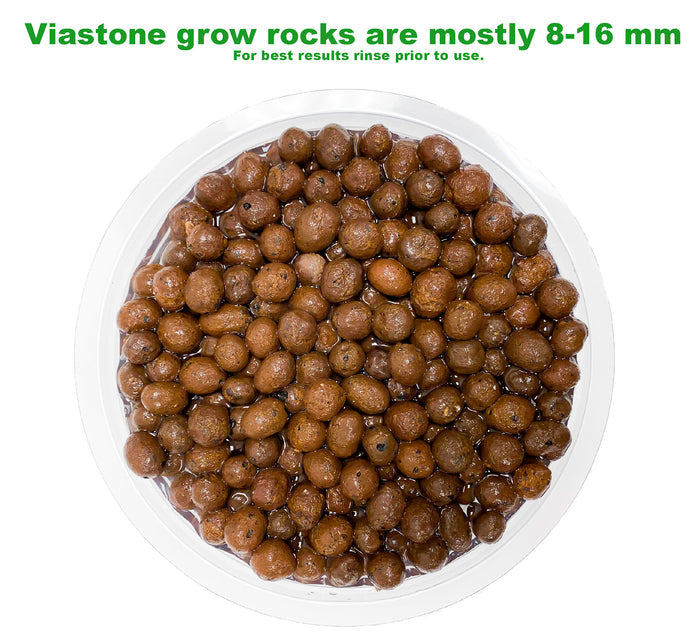 Viastone 10L Expanded Clay Pebbles Round Grow Rocks Hydroponic Growing Medium