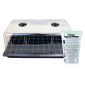 The Harvest Company Extra-Strength 10 in. x 20 in. Seed Starter Propagation Kit with 7 in. Tall Dome, , 72-Cell Insert and Standard Flat Tray, and Seed Starter Plugs (VPK900VSSP)
