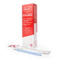 Harvest Company disposable scalpel packaging with scalpel on a white background