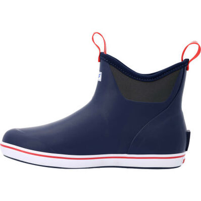 XtraTuf Men's 6 in Ankle Deck Boot Navy Red